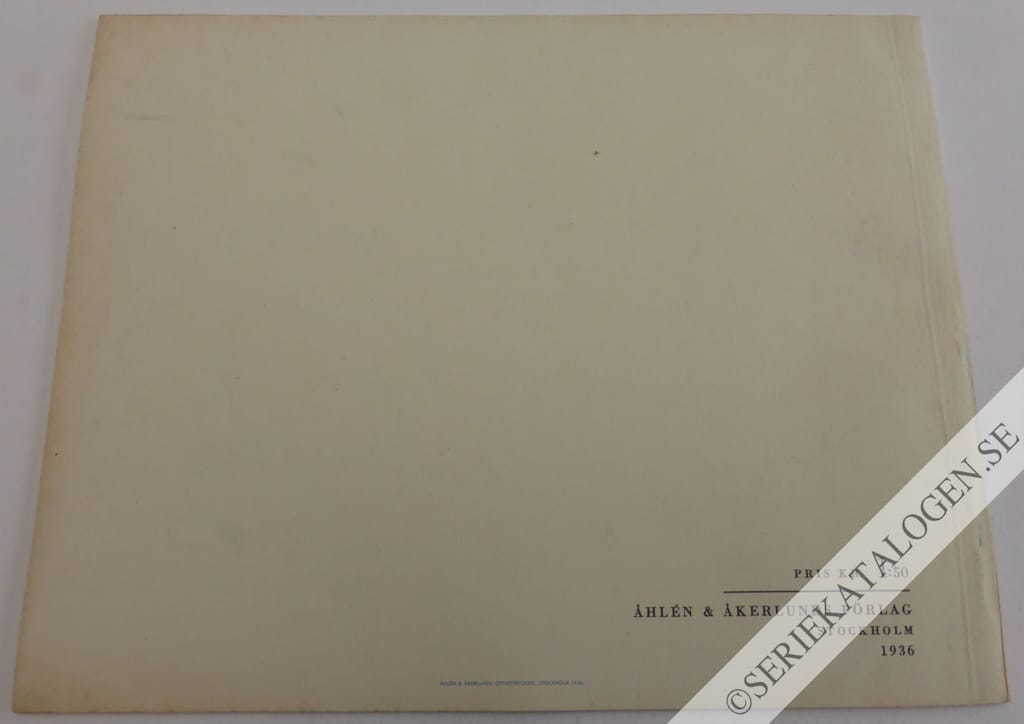 Baksida på Alla tiders sjömatros (1936)