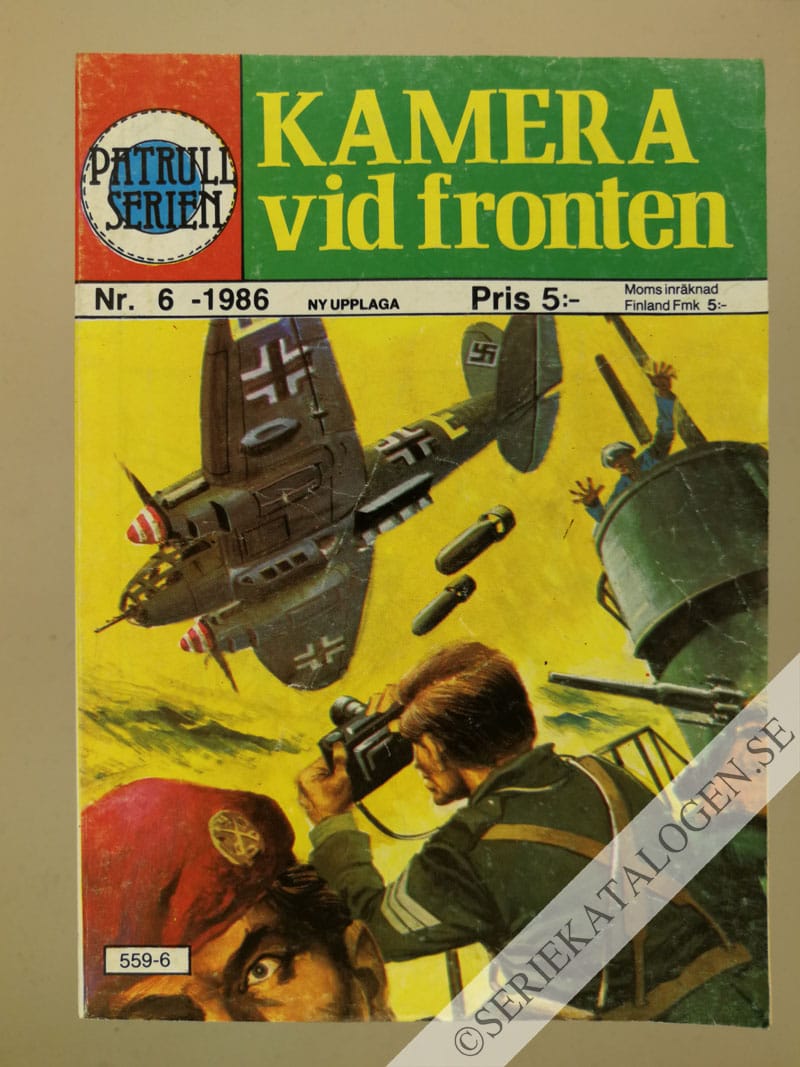 Framsida på Patrullserien #6 - Kamera vid fronten (1986)