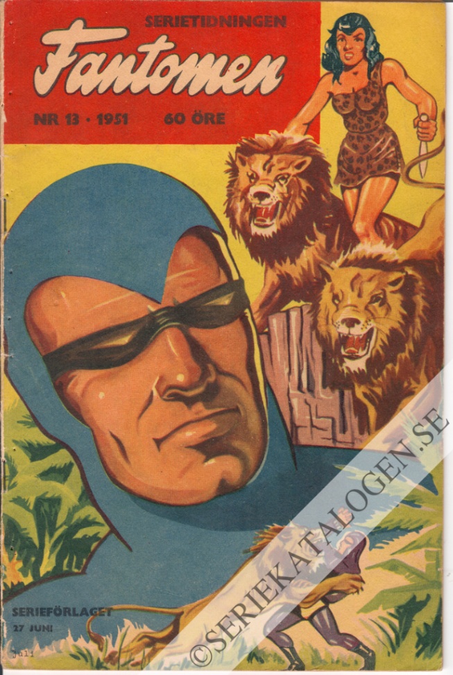 Framsida på Fantomen #13 (1951)