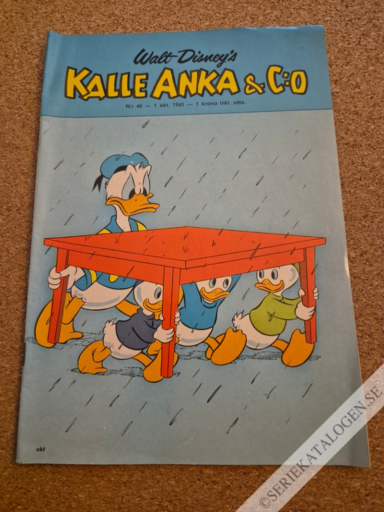 Framsida på Kalle Anka & C:o #40 (1963)