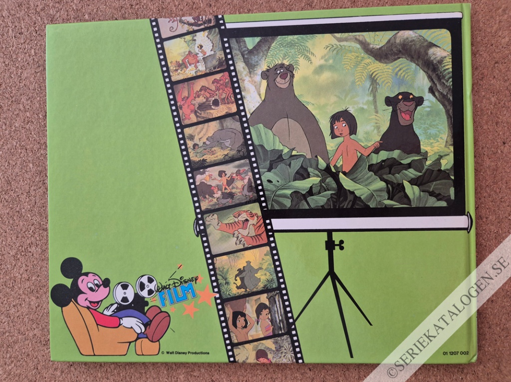 Baksida på Djungelboken - Hela berättelsen lättläst och illustrerad med mer än 140 färgbilder direkt ur långfilmen (1979)