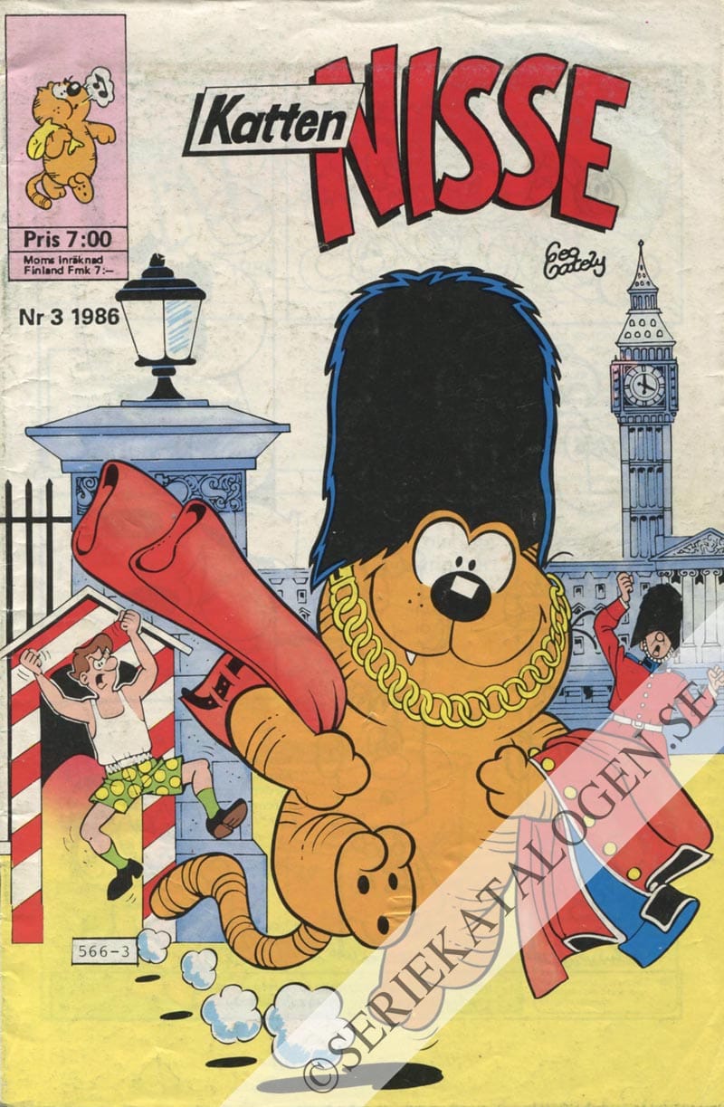 Framsida på Katten Nisse #3 (1986)