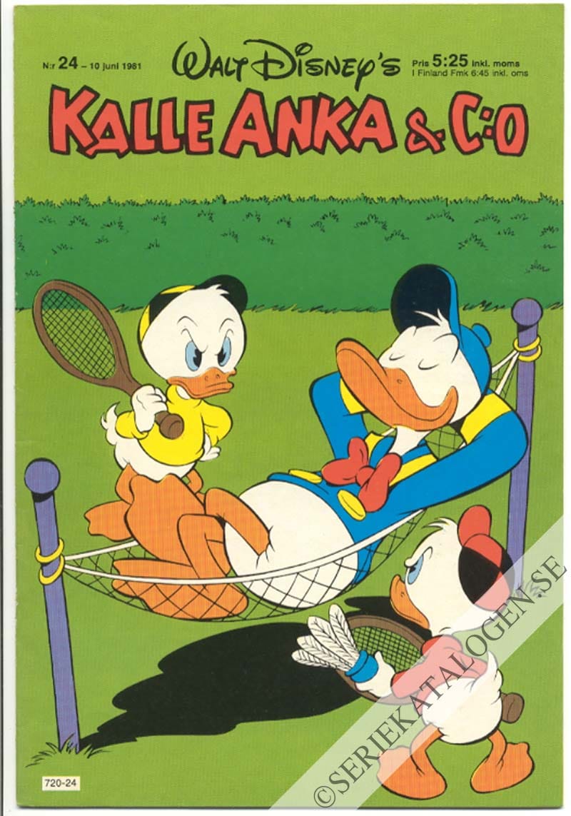 Framsida på Kalle Anka & C:o #24 (1981)