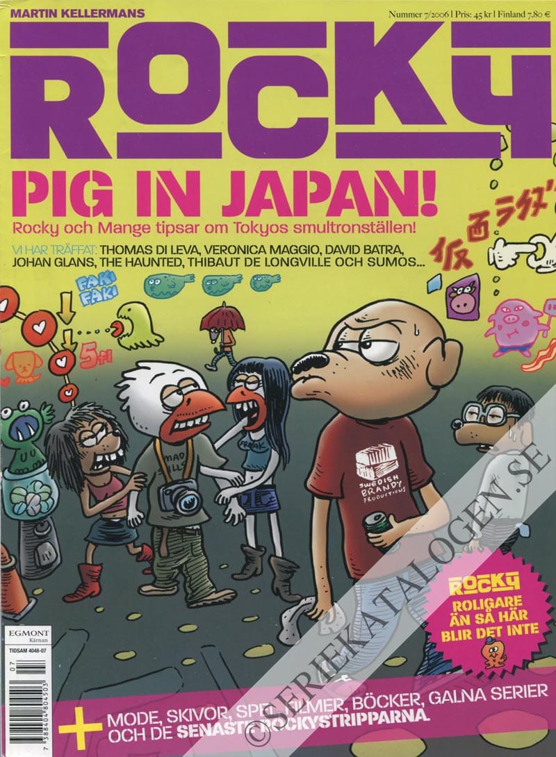 Framsida på Martin Kellermans Rocky Pig in Japan! (2006)
