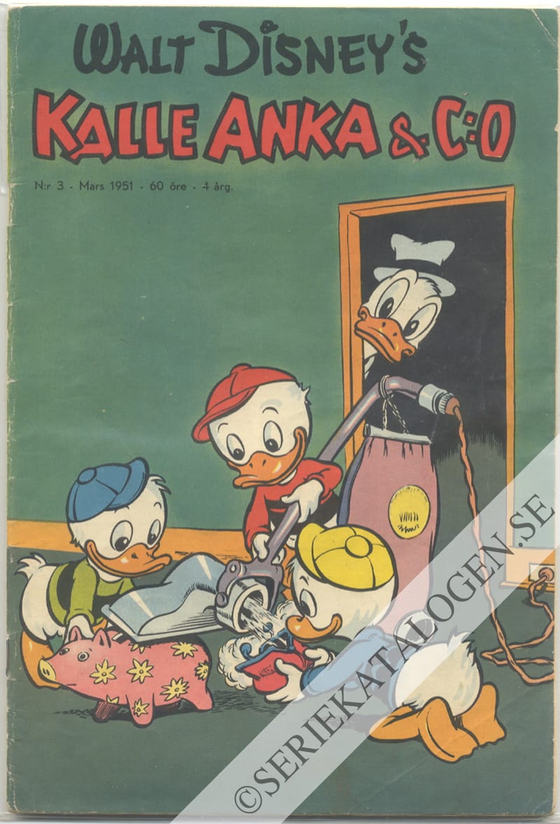 Framsida på Kalle Anka & C:o #3 (1951)