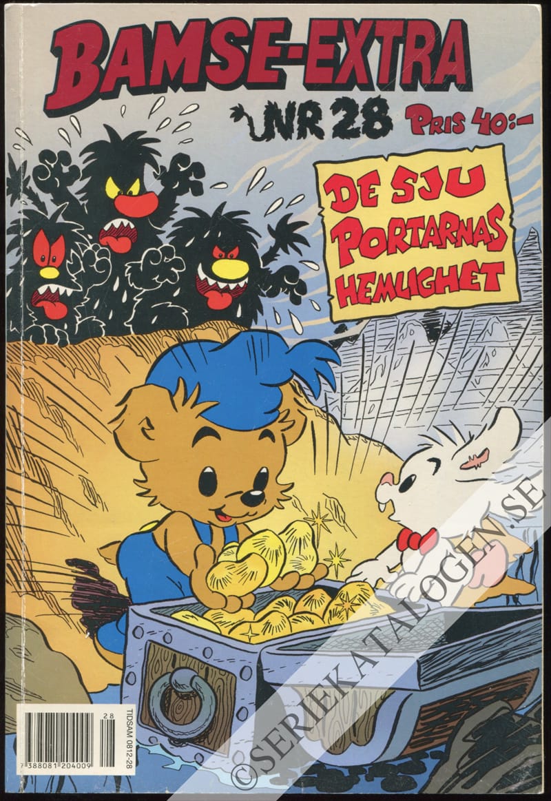 Framsida på Bamse-extra De sju portarnas hemlighet (2004)