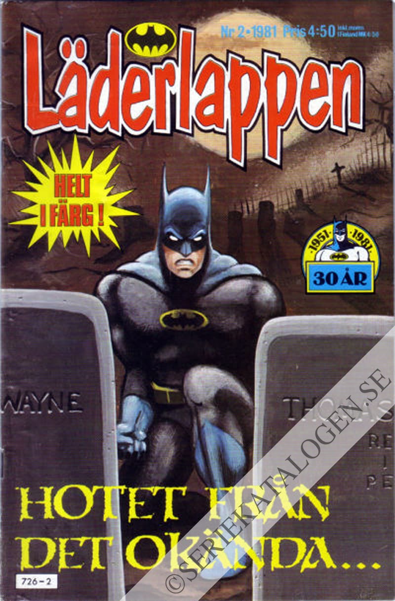 Framsida på Läderlappen och Robin #2 (1981)