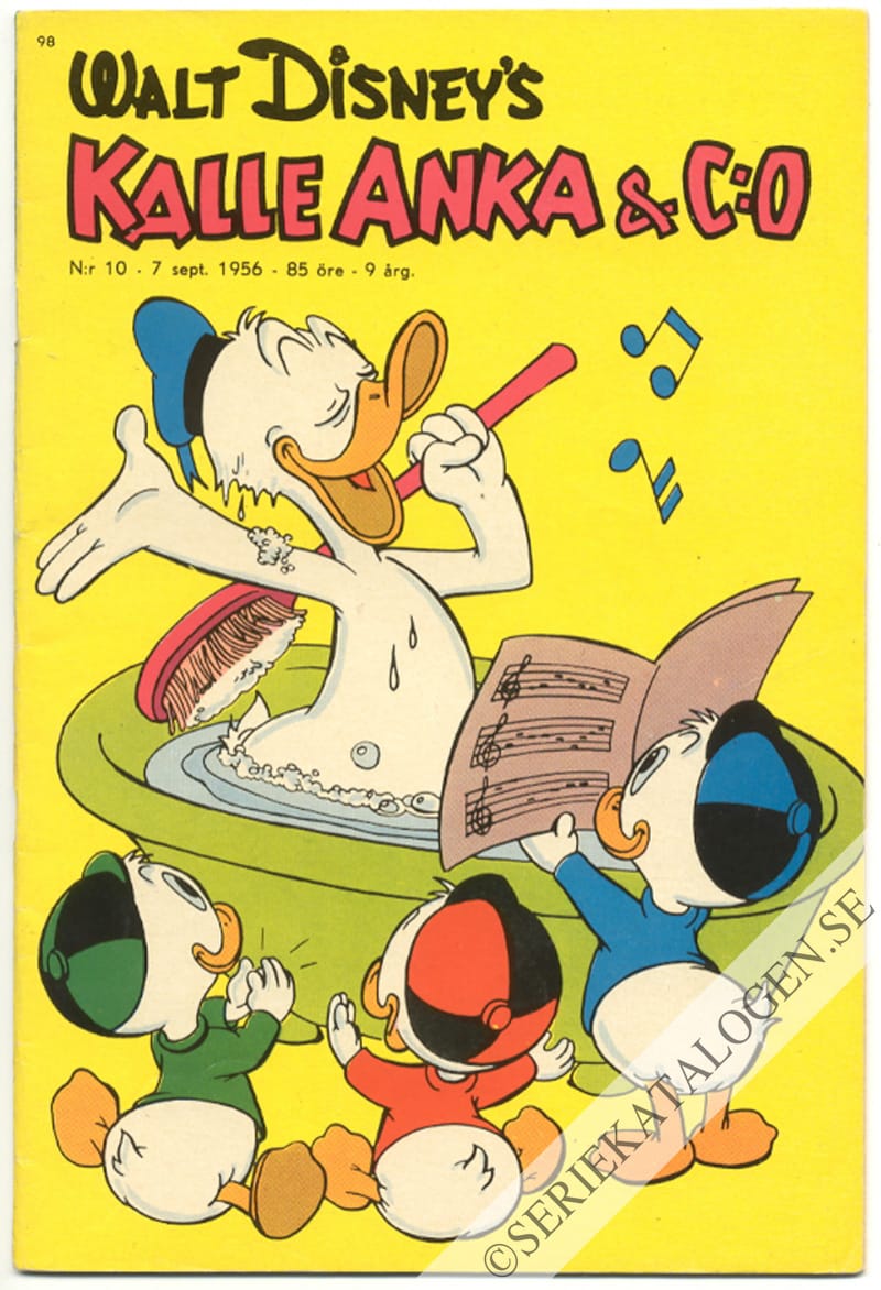 Framsida på Kalle Anka & C:o #10 (1956)