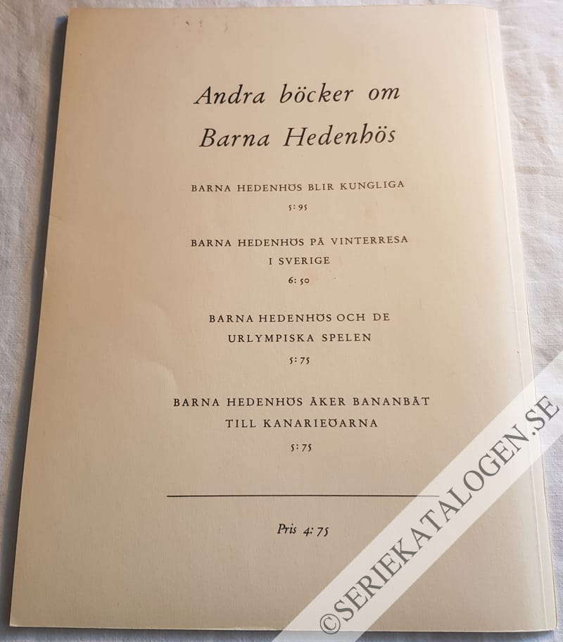 Baksida på Barna Hedenhös bilder från stenåldern (1948)