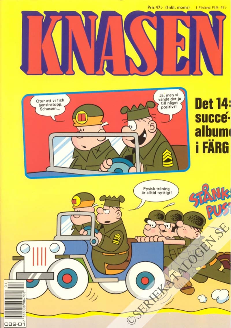 Framsida på Knasen Det 14:e succéalbumet i färg (1990)