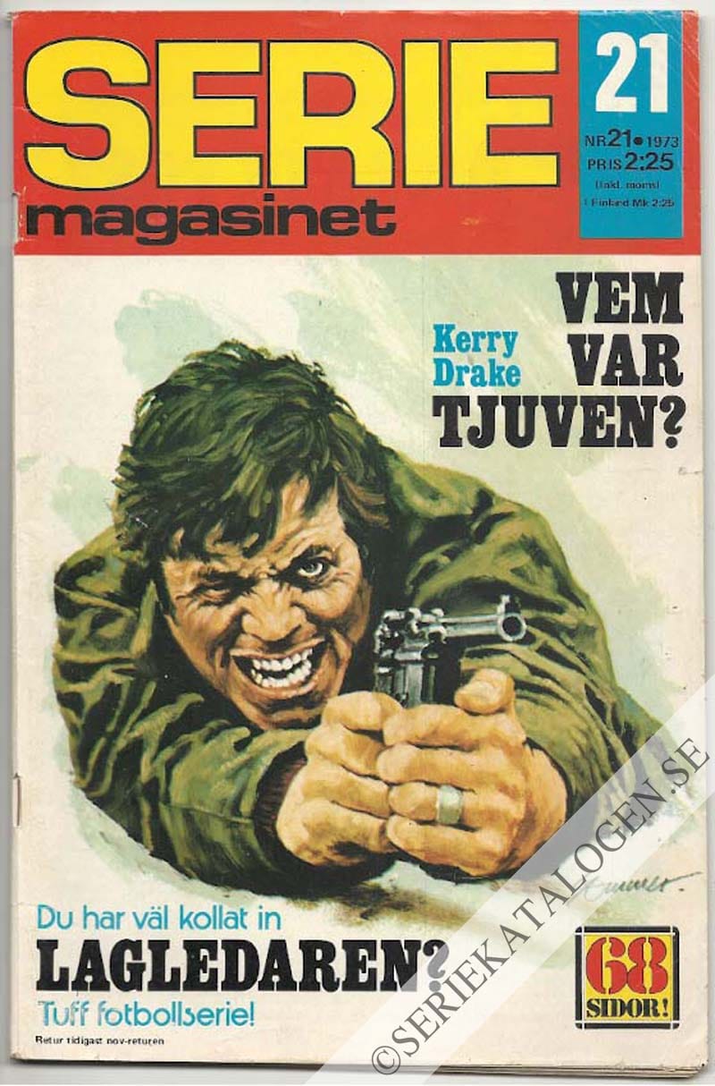 Framsida på Seriemagasinet #21 (1973)