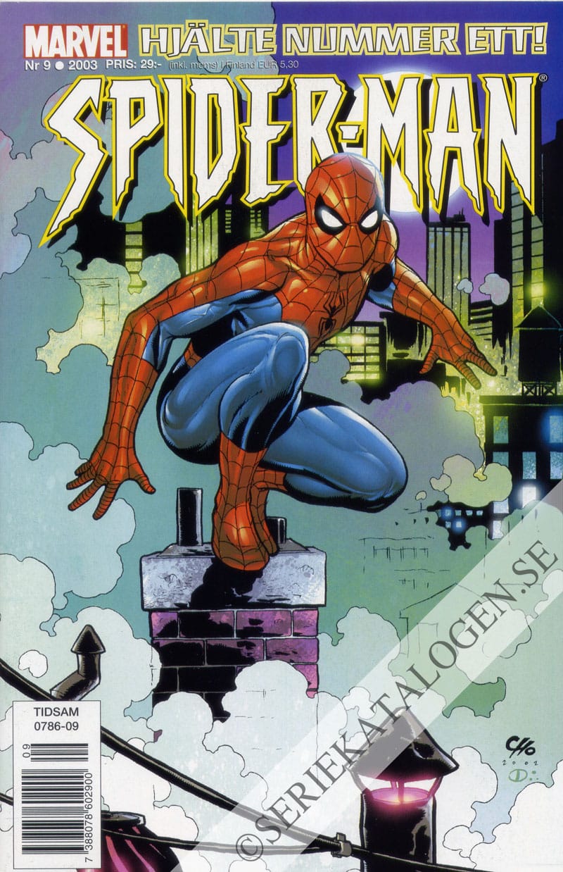 Framsida på Spider-Man #9 (2003)