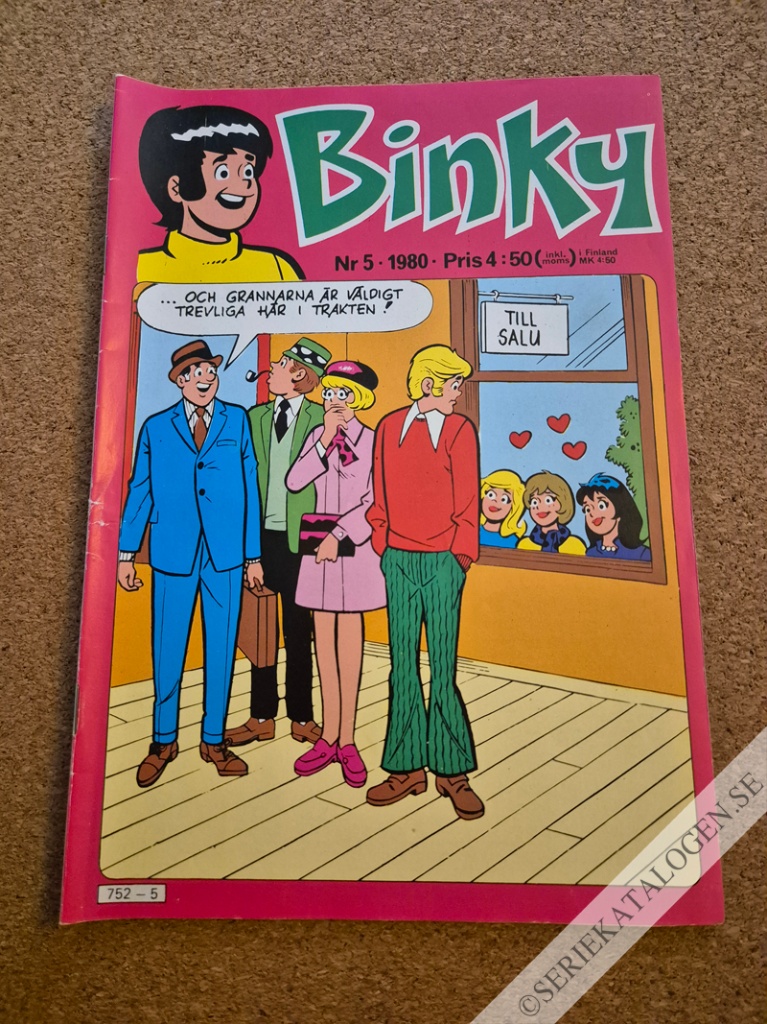 Framsida på Binky #5 (1980)