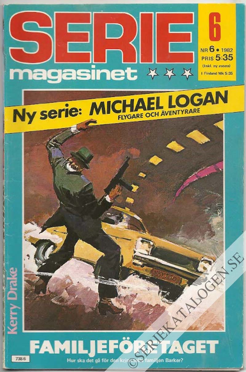 Framsida på Seriemagasinet #6 (1982)