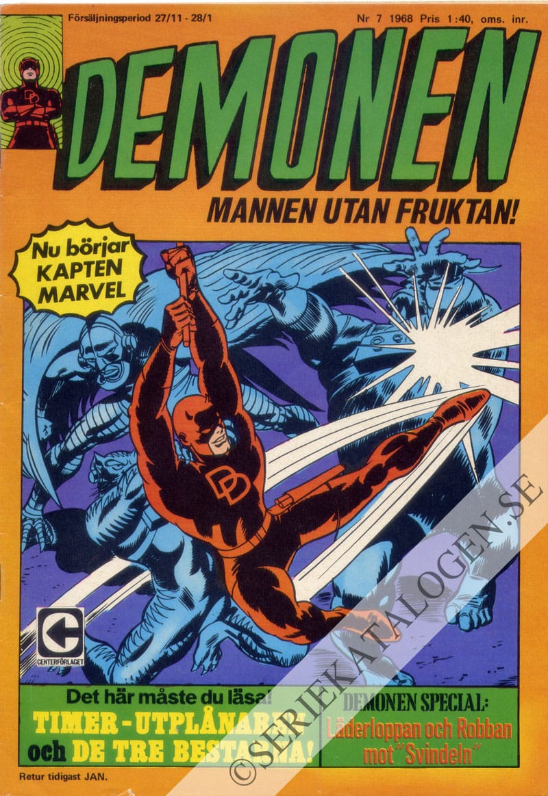 Framsida på Demonen #7 (1968)