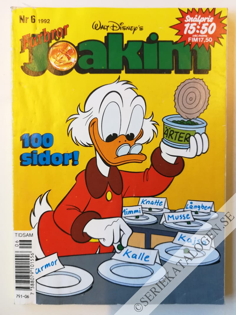 Framsida på Joakim #6 (1992)