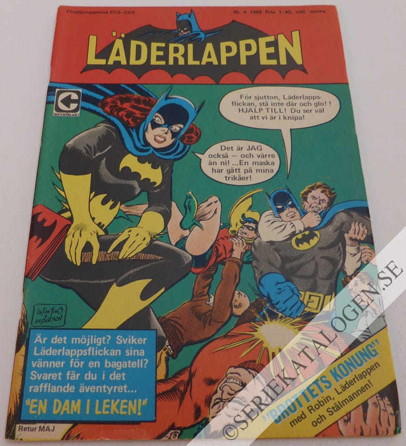 Framsida på Läderlappen och Robin #4 (1969)