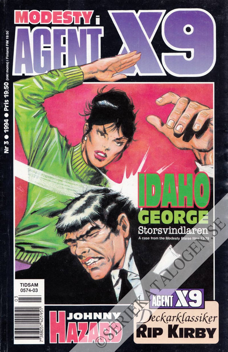 Framsida på Agent X9 #3 (1994)