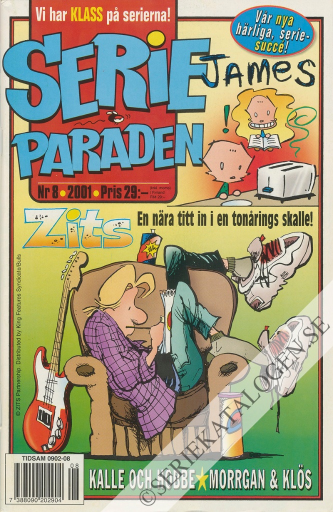Framsida på Serie-paraden #8 (2001)