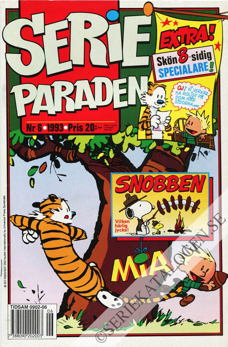 Framsida på Serie-paraden #6 (1993)