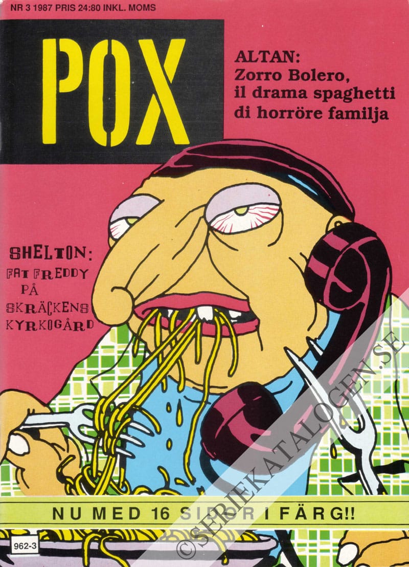 Framsida på Pox #3 (1987)