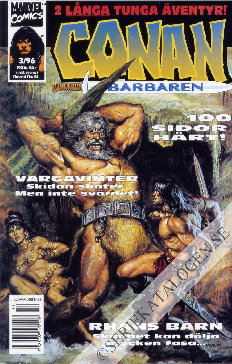 Framsida på Conan barbaren #3 (1996)