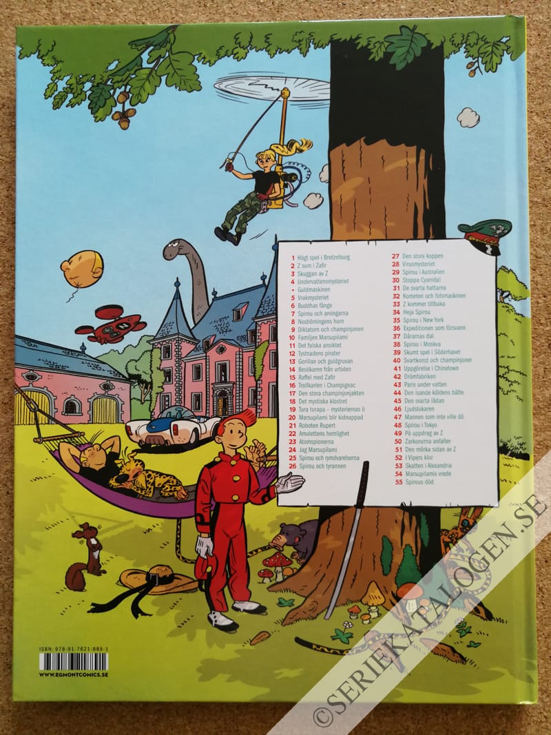 Baksida på Spirous död (2022)