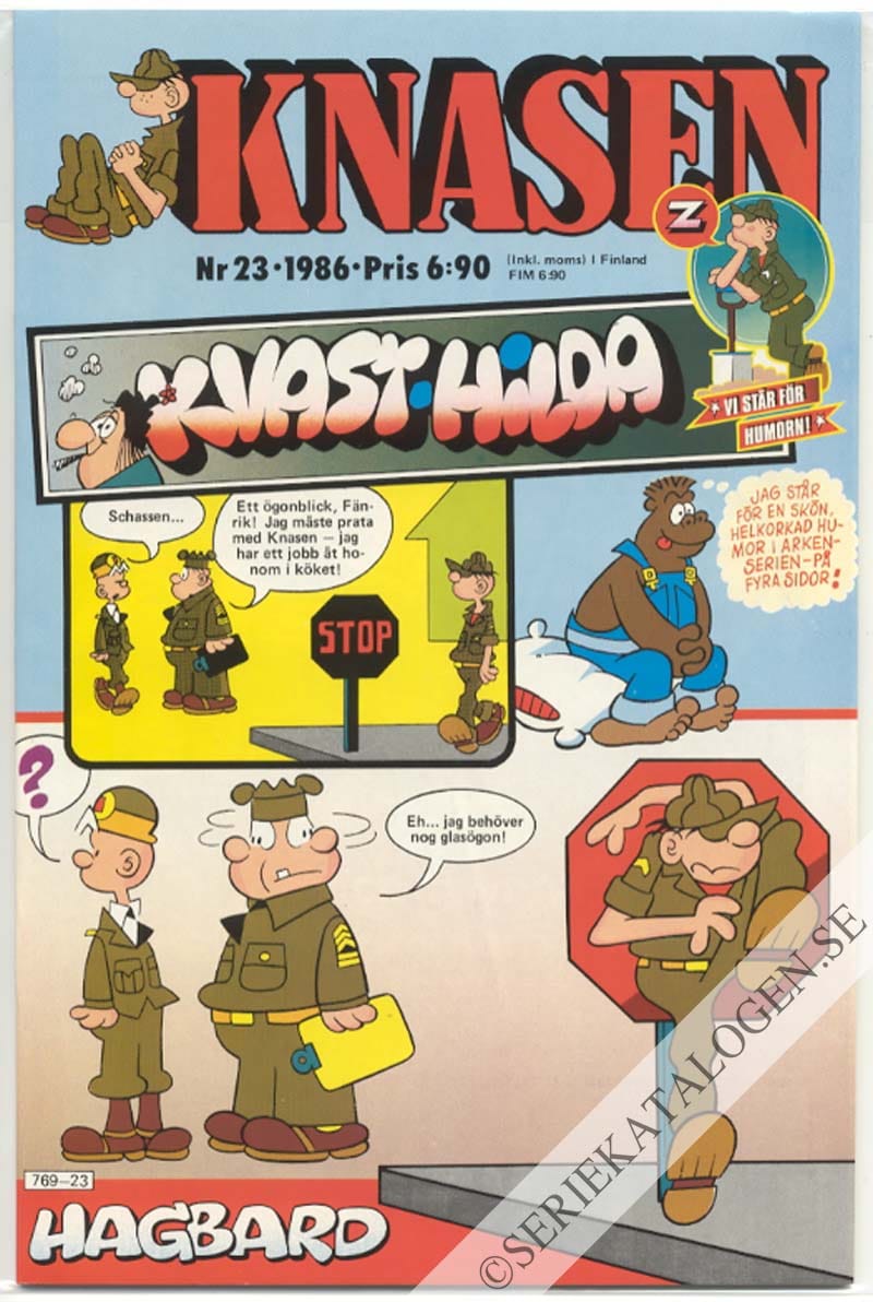 Framsida på Knasen #23 (1986)