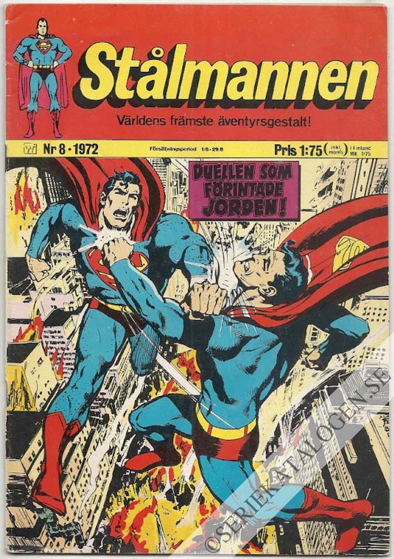Framsida på Stålmannen #8 (1972)