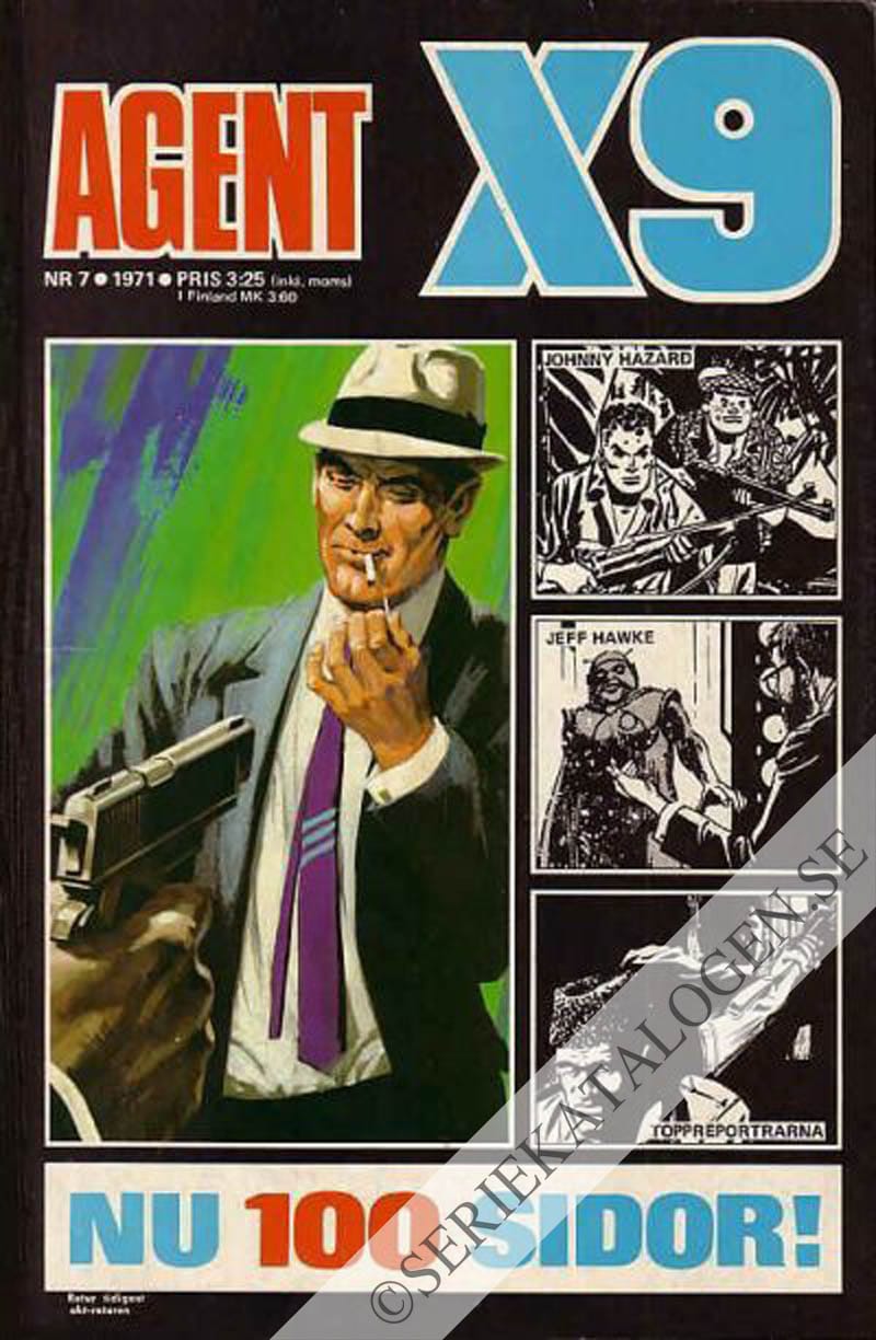 Framsida på Agent X9 #7 (1971)