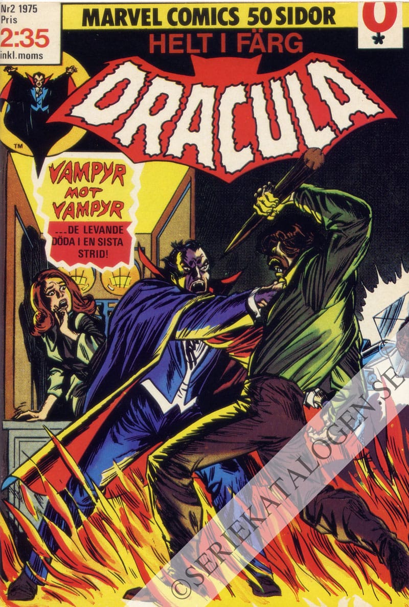 Framsida på Dracula #2 (1975)
