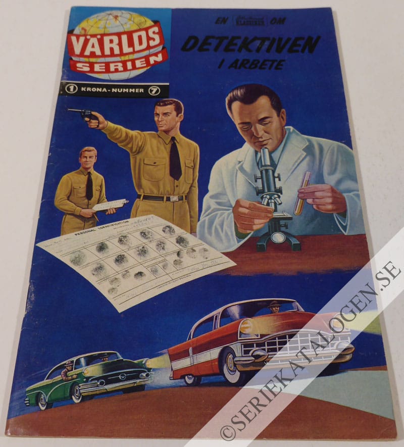 Framsida på Världsserien Detektiven i arbete (1960)