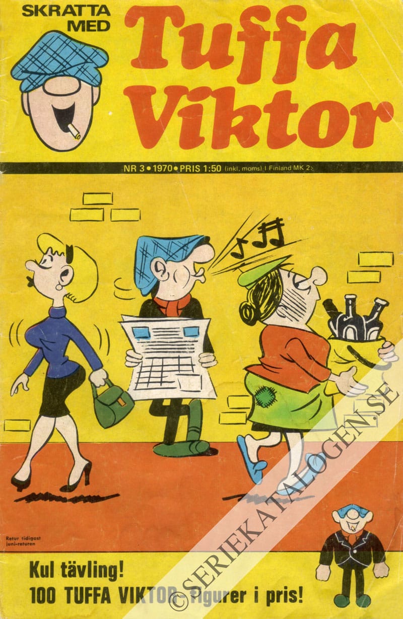 Framsida på Skratta med Tuffa Viktor #3 (1970)