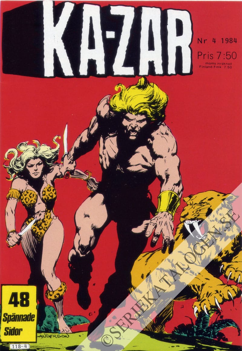 Framsida på Ka-Zar #4 (1984)