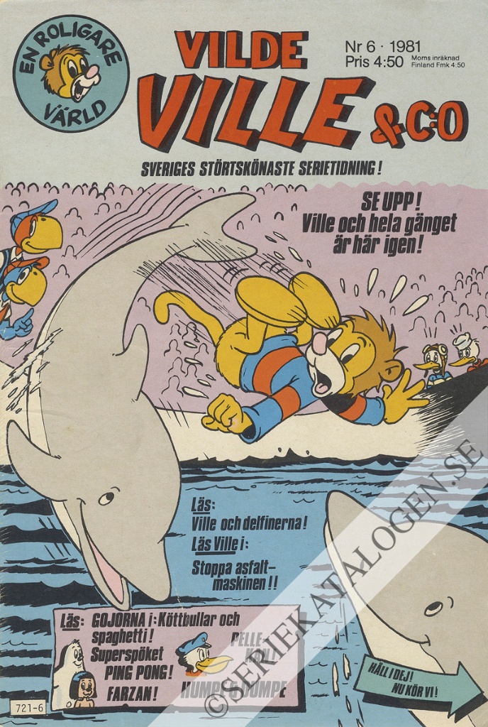 Framsida på Vilde Ville & Co #6 (1981)
