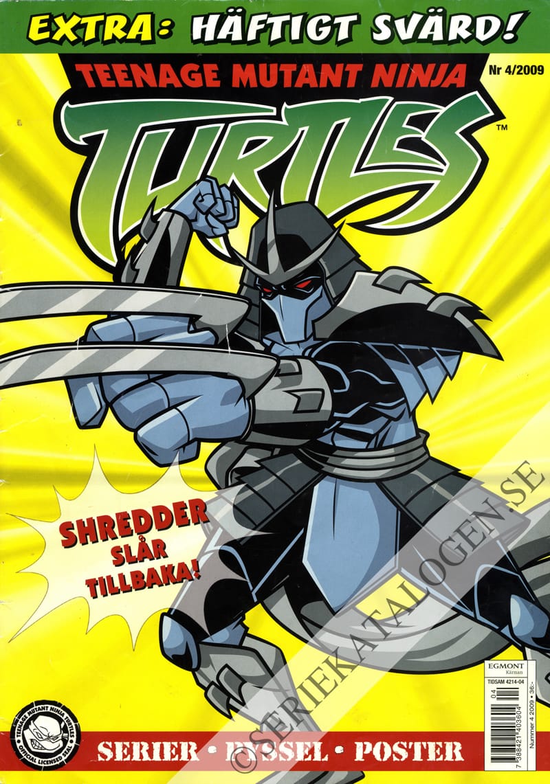 Framsida på Teenage mutant ninja turtles #4 (2009)