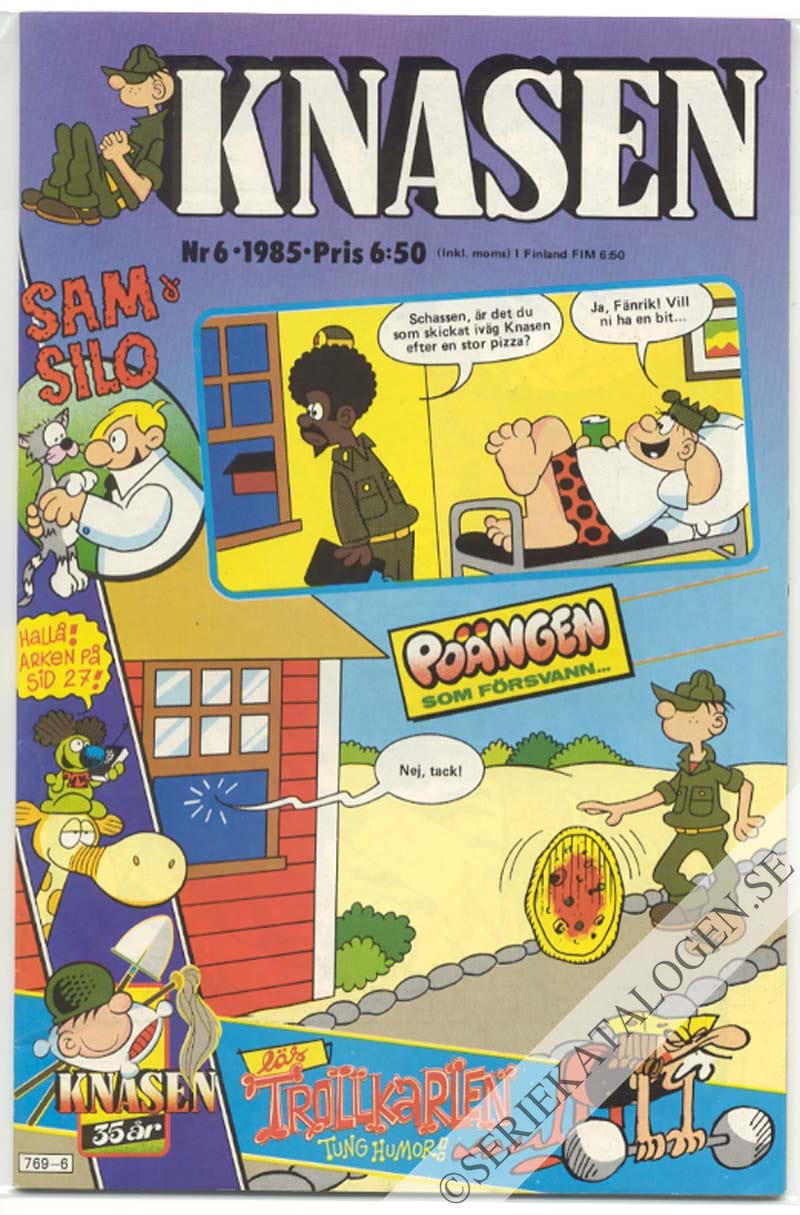 Framsida på Knasen #6 (1985)