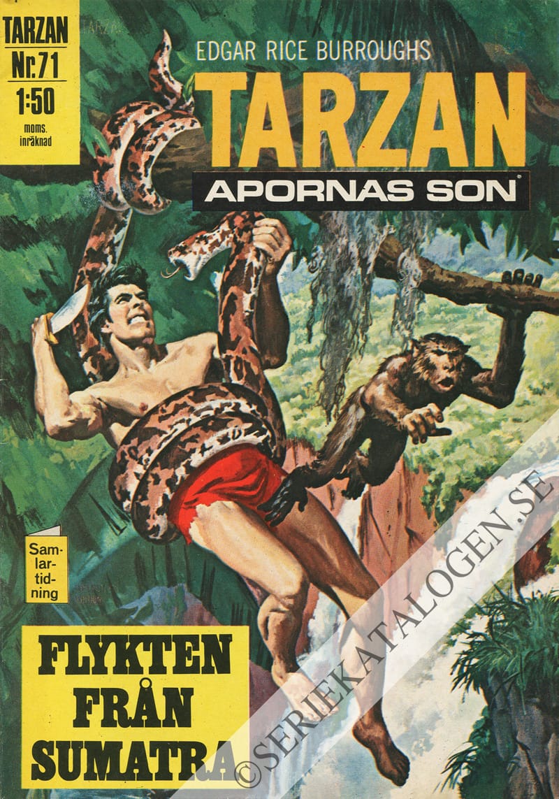 Framsida på Tarzan #71 (1970)