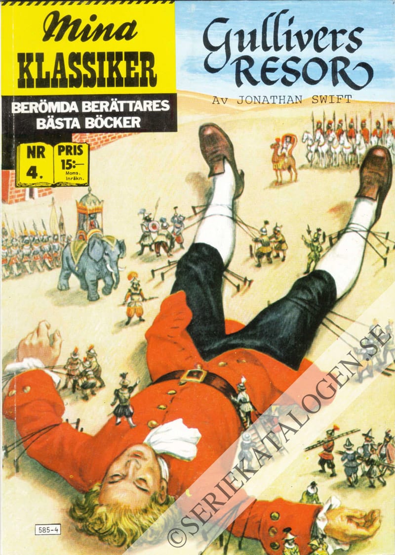 Framsida på Mina klassiker Gullivers resor (1987)
