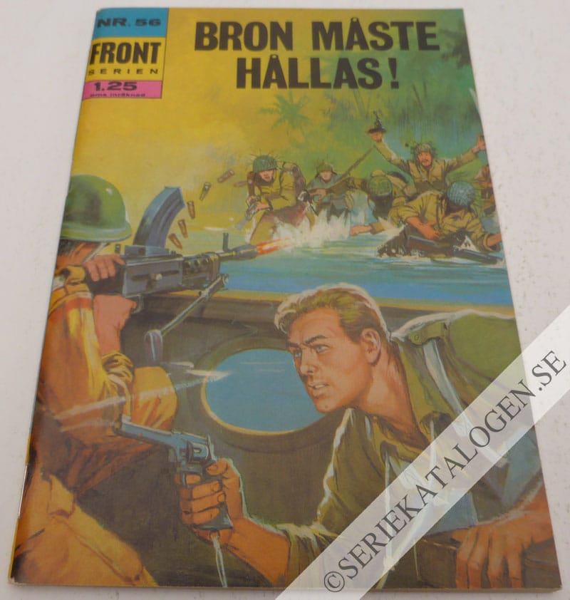 Framsida på Frontserien Bron måste hållas! (1969)