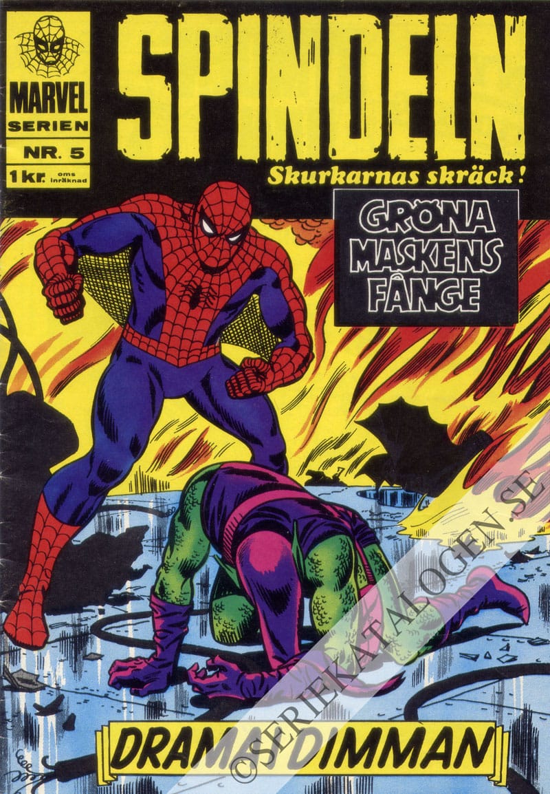 Framsida på Marvelserien Gröna Maskens fånge! / Drama i dimman (1967)