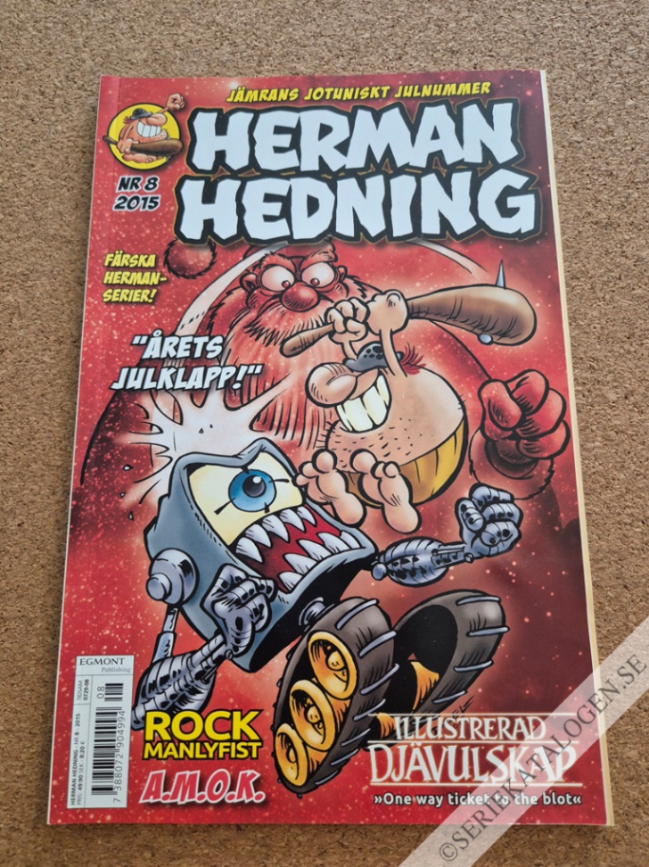 Framsida på Herman Hedning #8 (2015)