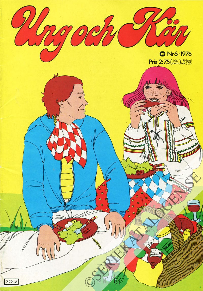 Framsida på Ung och kär #6 (1976)