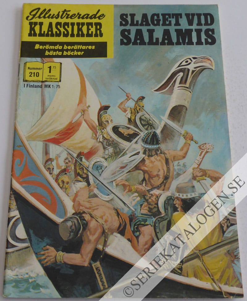 Framsida på Illustrerade Klassiker #210 - Slaget vid Salamis (1971)