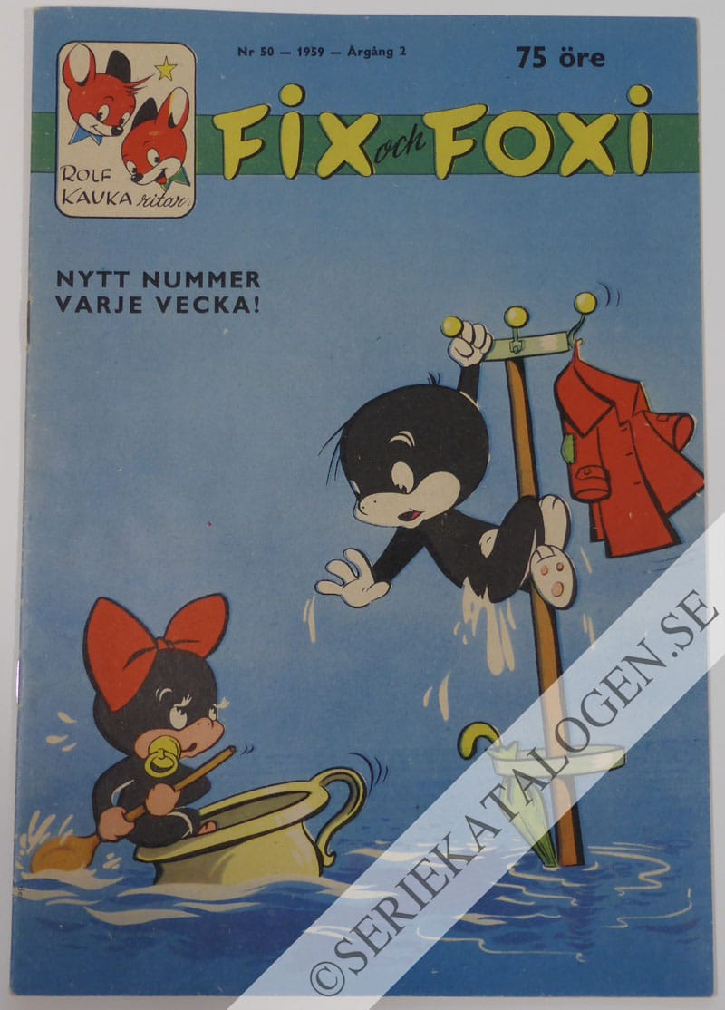Framsida på Fix och Foxi #50 (1959)