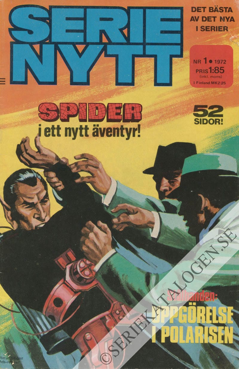 Framsida på Serie-Nytt #1 (1972)