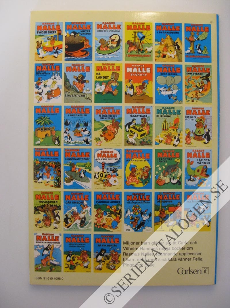 Baksida på Rasmus Nalle och räven (1983)