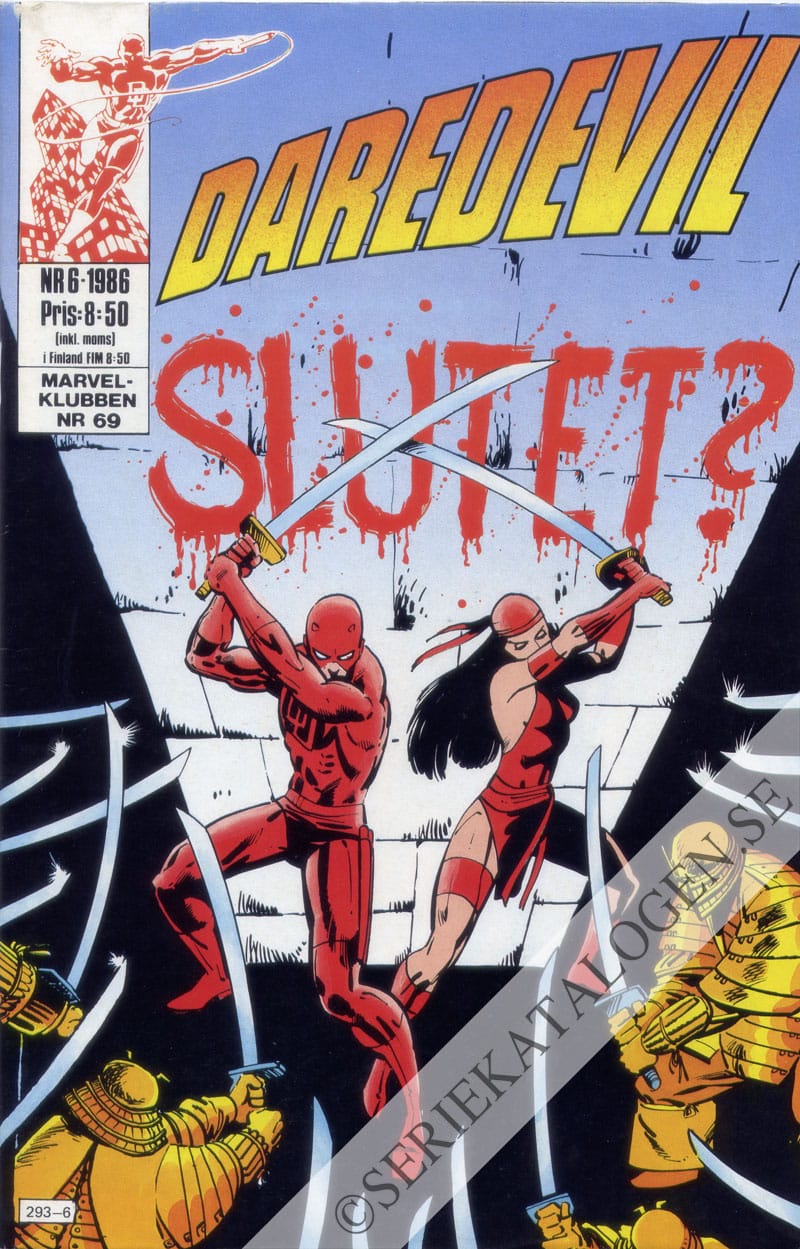 Framsida på Daredevil #6 (1986)