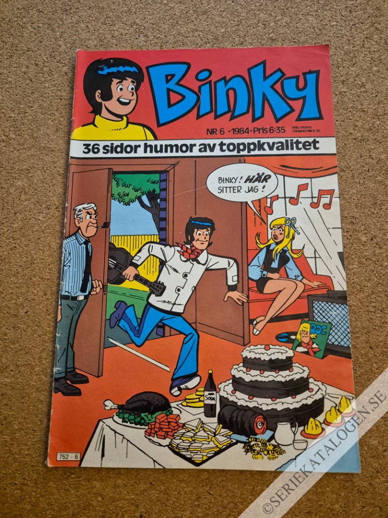 Framsida på Binky #6 (1984)
