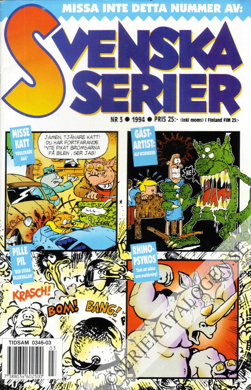 Framsida på Svenska serier #3 (1994)